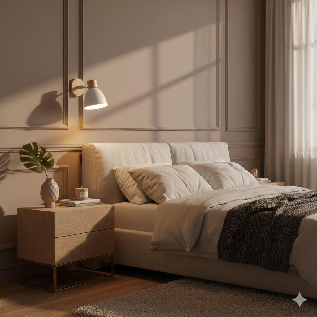 Adjustable Wall Sconce with Wooden Base and Swing Arm for Bedside Reading Light - Image 8