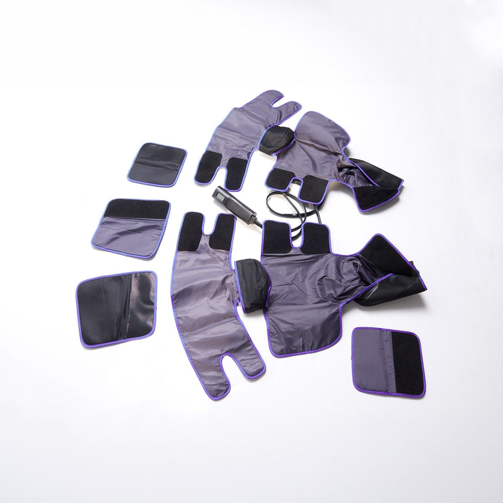 Air Compression Leg Sleeve with Foot and Calf Massager Heat and Remote Control - Image 3