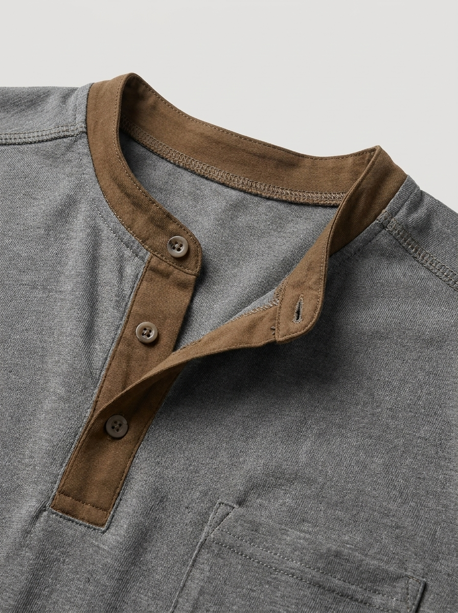 Alessandro | T-Shirt Uomo Cotone Collo Coreano