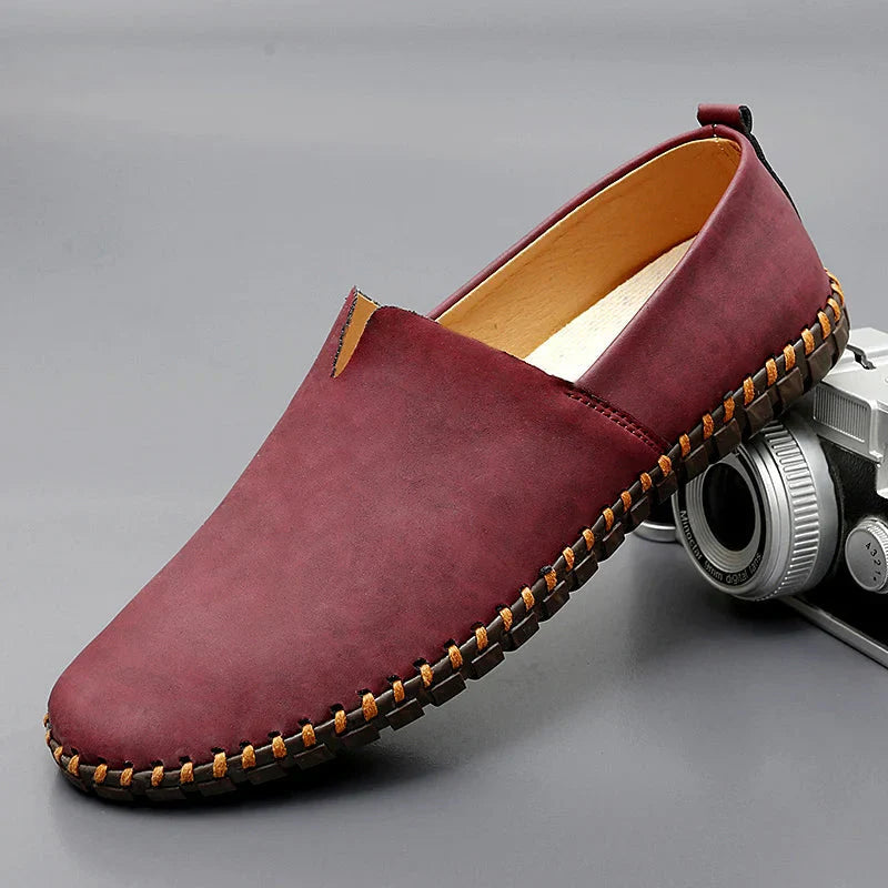 Alessio | Mocassini Uomo Slip-On Rosso
