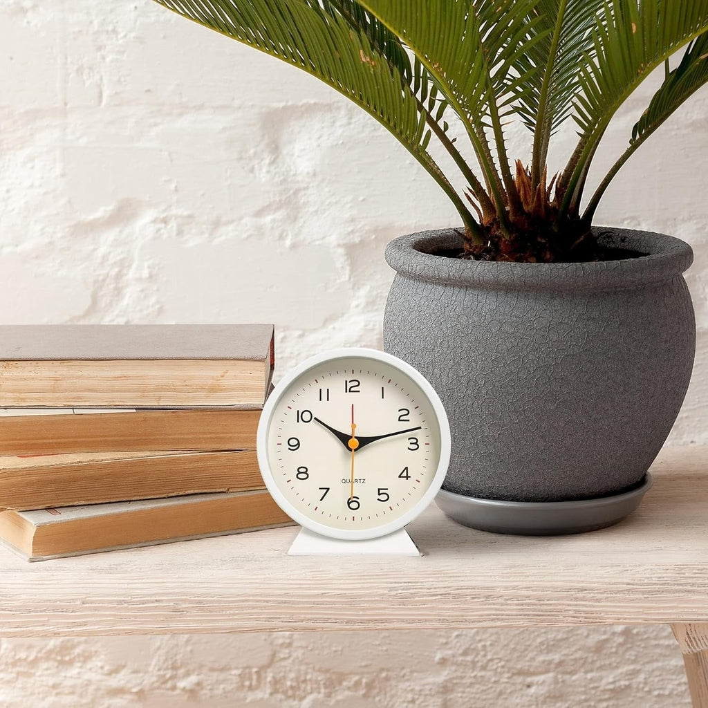 Analog Alarm Clock with Non-Ticking Quartz Movement Backlight and Battery Operation - Image 13
