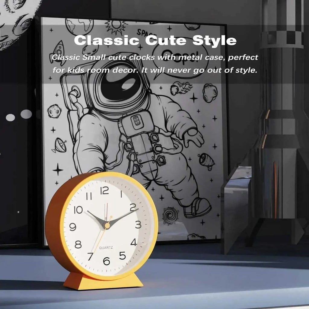 Analog Alarm Clock with Non-Ticking Quartz Movement Backlight and Battery Operation - Image 15