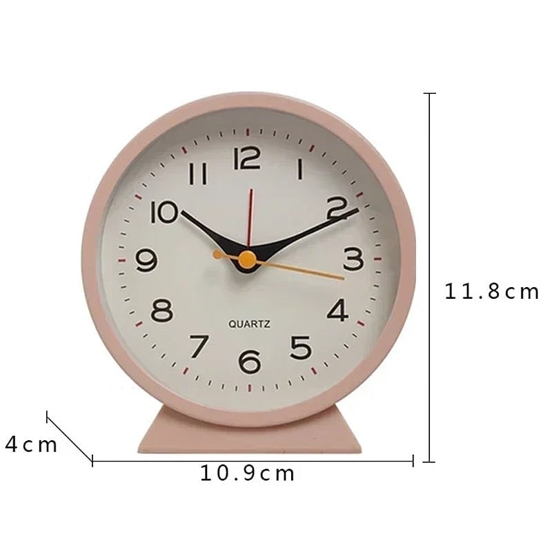 Analog Alarm Clock with Non-Ticking Quartz Movement Backlight and Battery Operation - Image 17