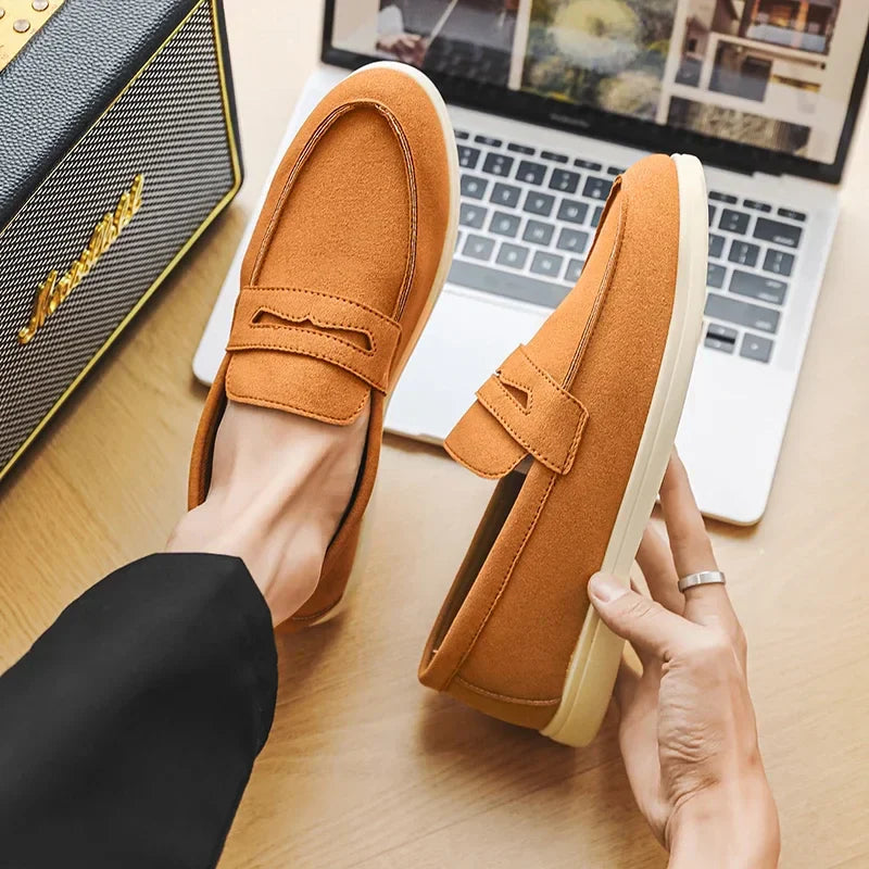 Andrea | Mocassini Uomo Camoscio Classici