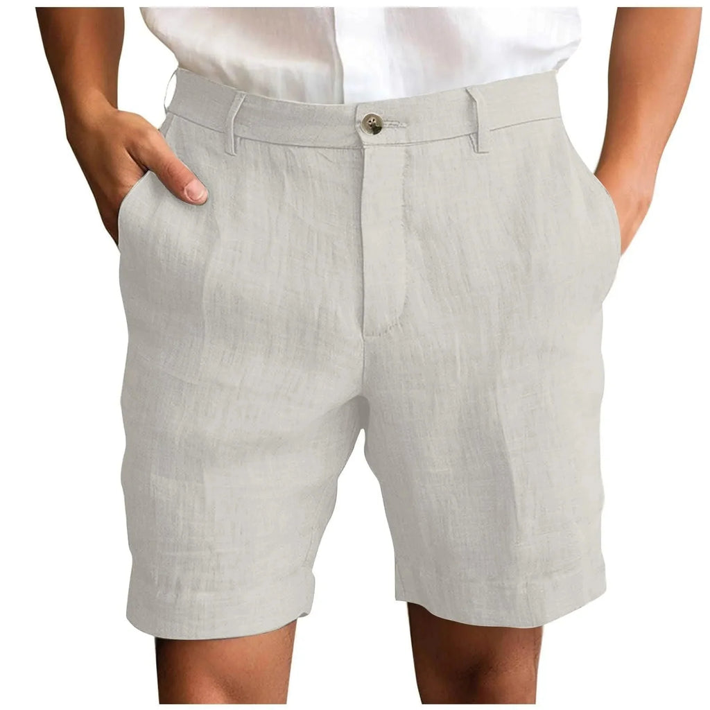 Anna | Bermuda Uomo Taglio Sartoriale Grigio Chiaro