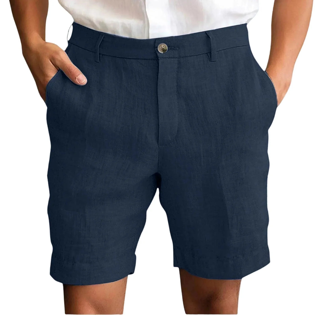 Anna | Bermuda Uomo Taglio Sartoriale Blu Marino