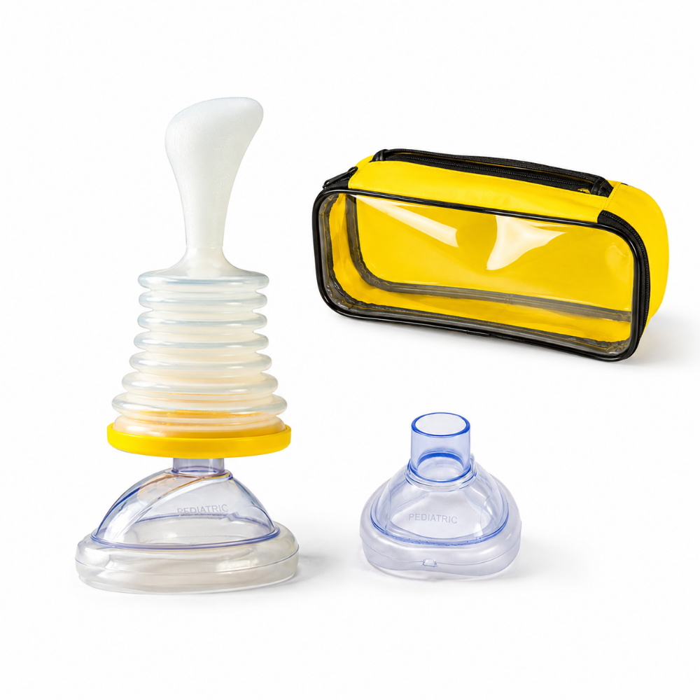 Anti Choking Device with Manual Suction Airway Clearance and Dual Masks - Image 3