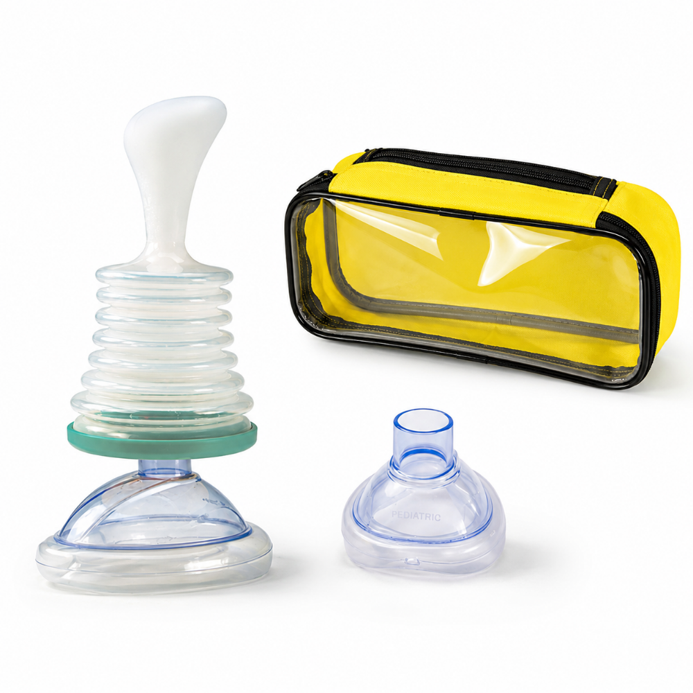 Anti Choking Device with Manual Suction Airway Clearance and Dual Masks - Image 4