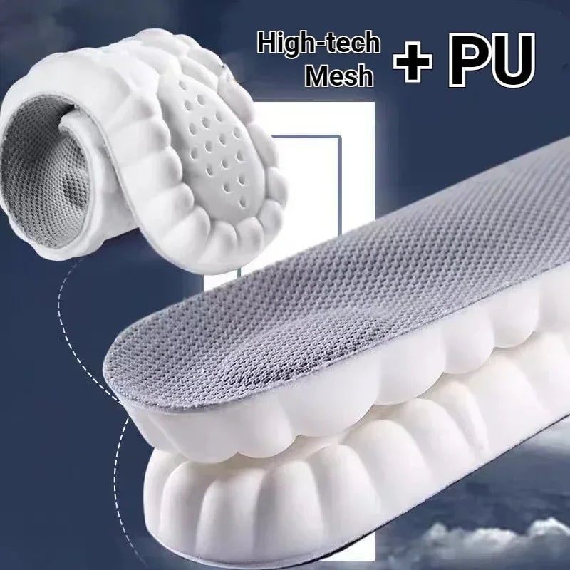 Arch Support Shoe Insoles with Cushioning and Breathable Mesh for Daily Comfort - Image 4