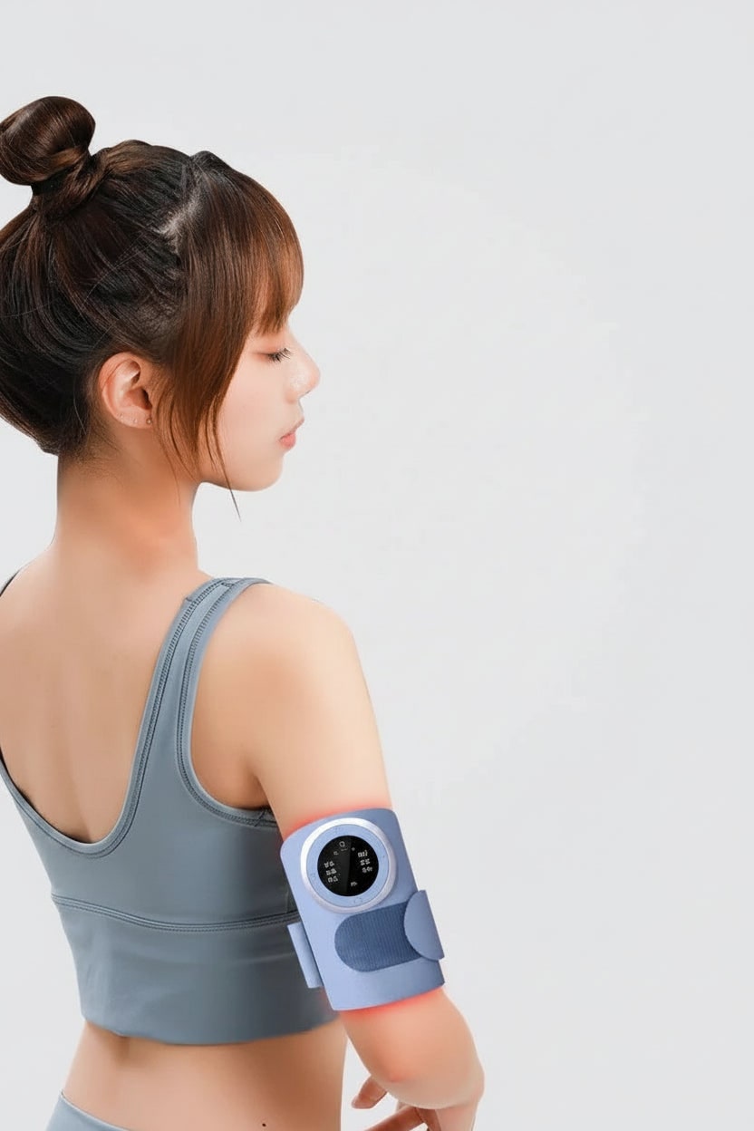 Arm Lymphatic Drainage Massage Wrap with Electric Heating and Remote Control - Image 9