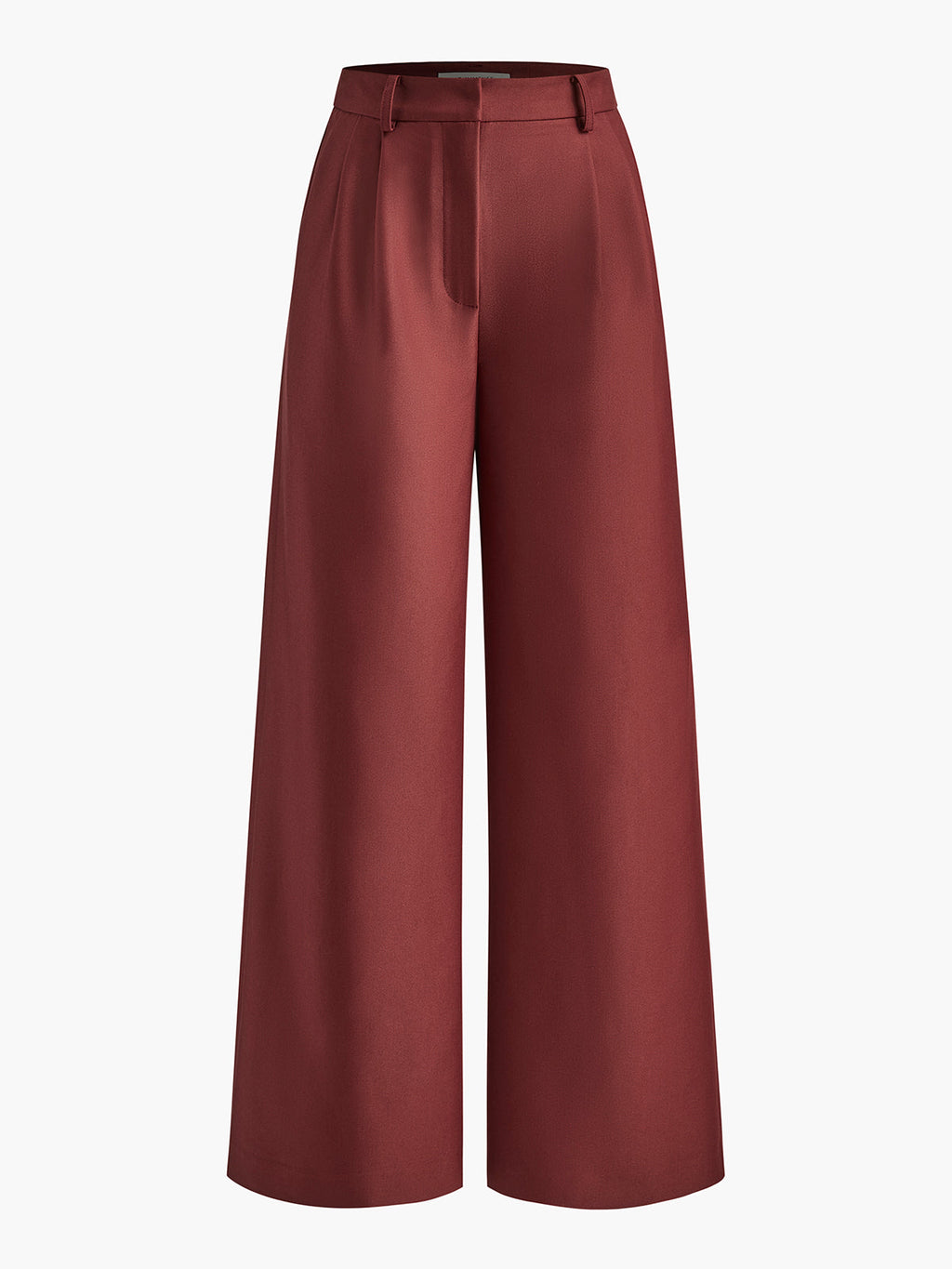 Aurora | Pantaloni Donna Palazzo Vita Alta Rosso
