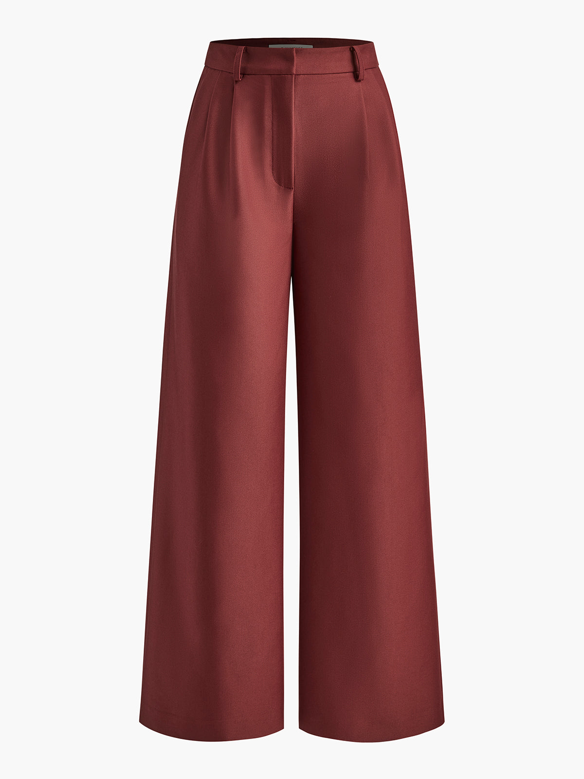 Aurora | Pantaloni Donna Palazzo Vita Alta Rosso