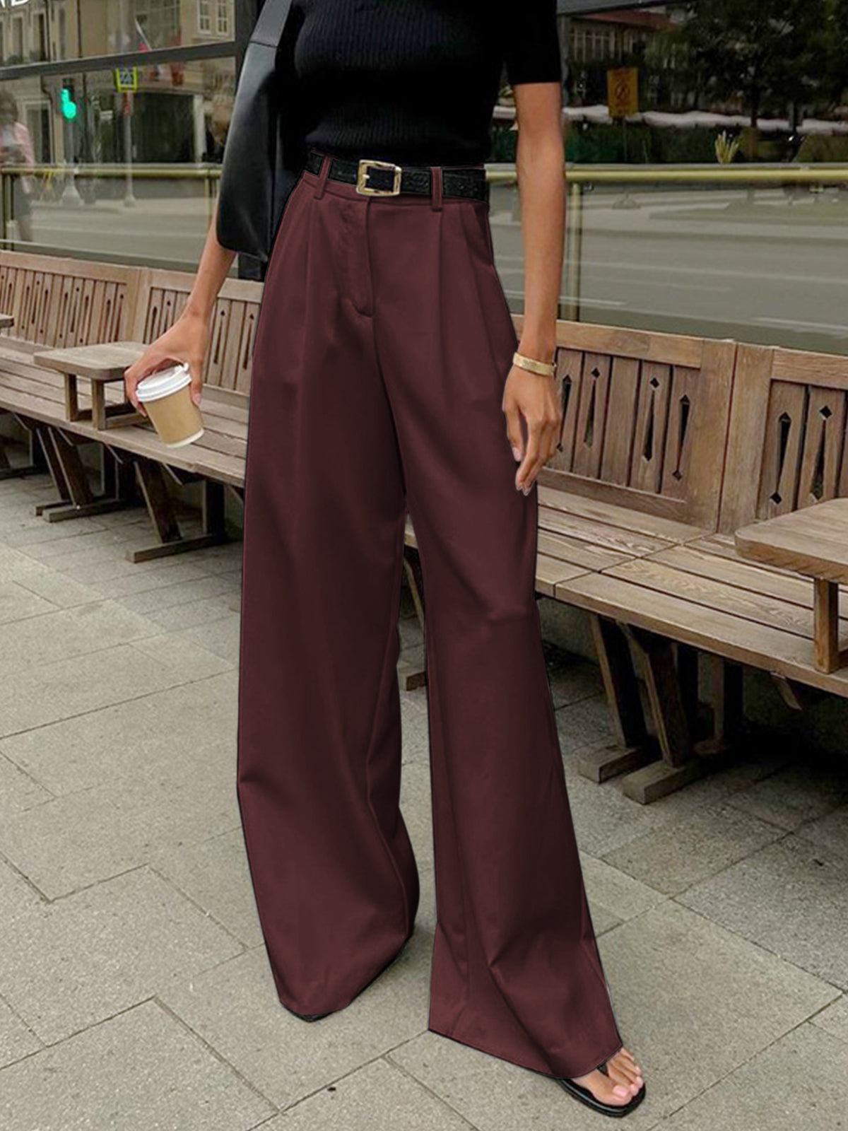 Aurora | Pantaloni Donna Palazzo Vita Alta Borgogna
