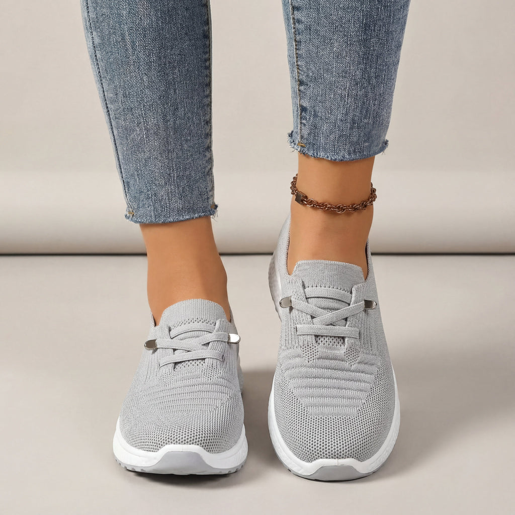 Aurora | Sneakers Donna Ortopedico Traspiranti Grigio