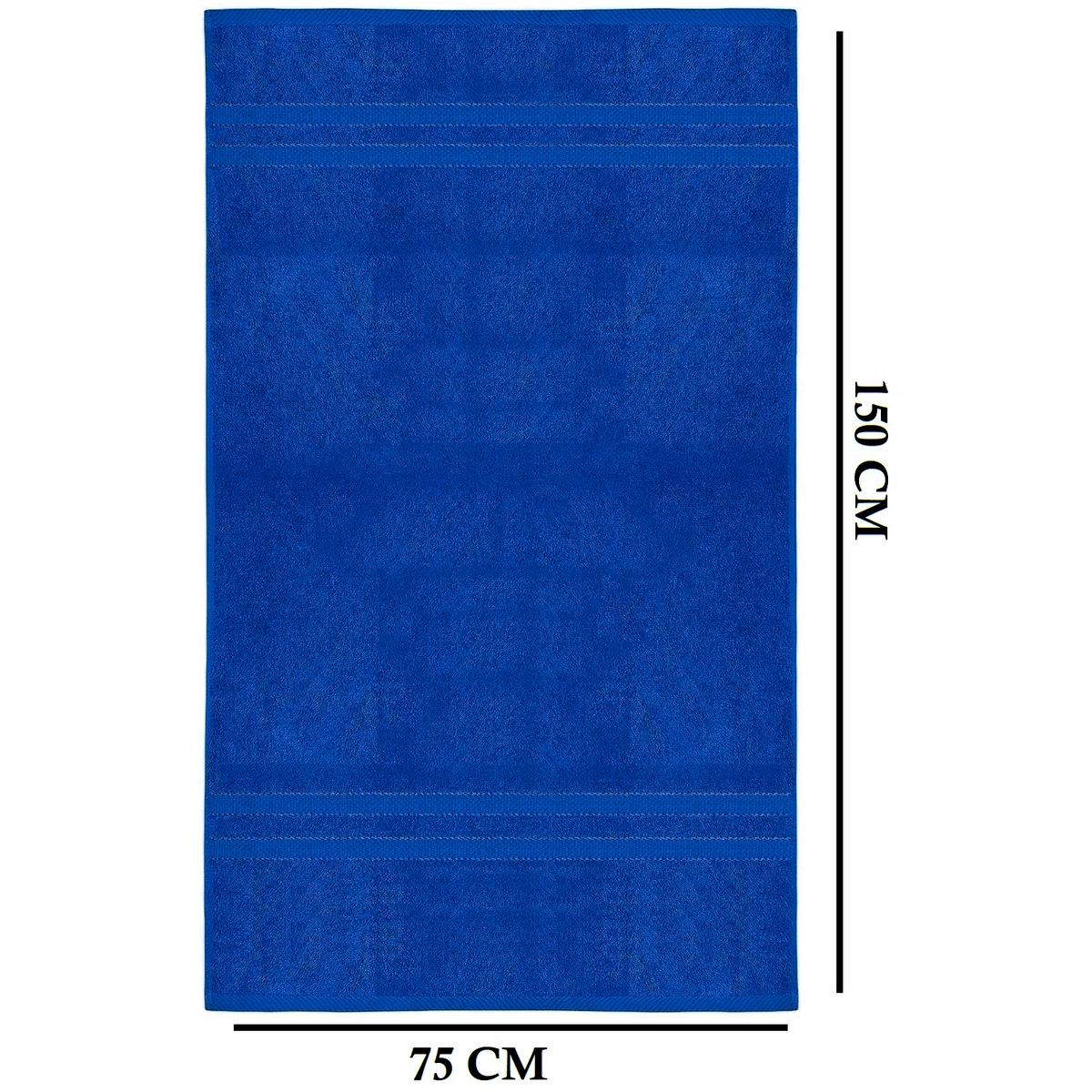 Bath Towel Set with Cotton Terry Cloth and Woven Dobby Border 4 Pack - Image 29