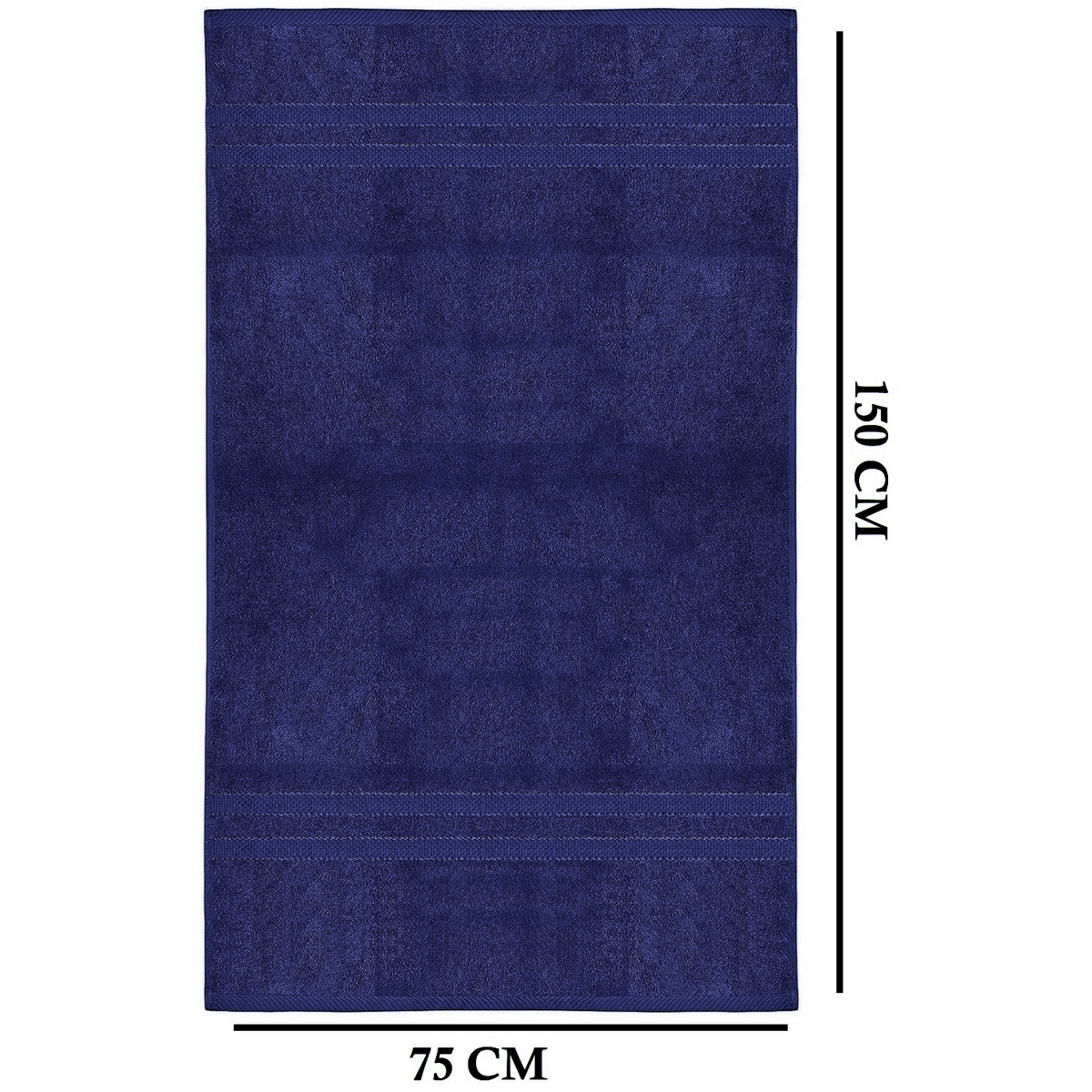 Bath Towel Set with Cotton Terry Cloth and Woven Dobby Border 4 Pack - Image 32