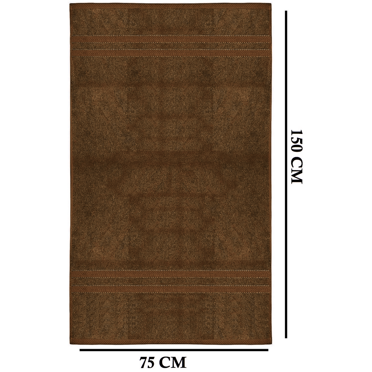 Bath Towel Set with Cotton Terry Cloth and Woven Dobby Border 4 Pack - Image 41