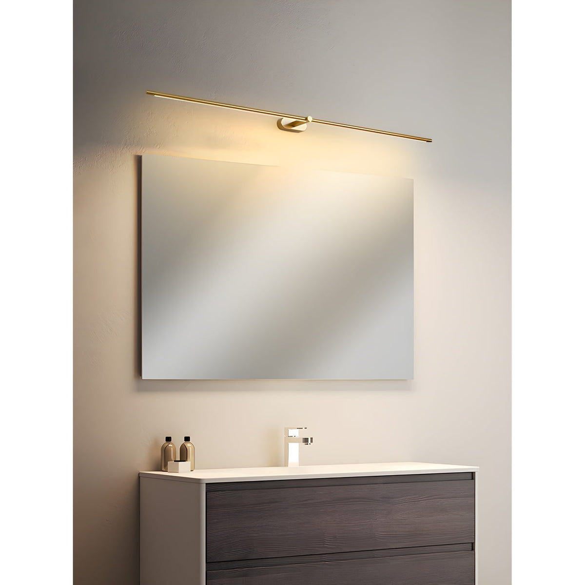 Bathroom Vanity Light Fixtures with Integrated LED Mirror Lighting Bar - Image 12
