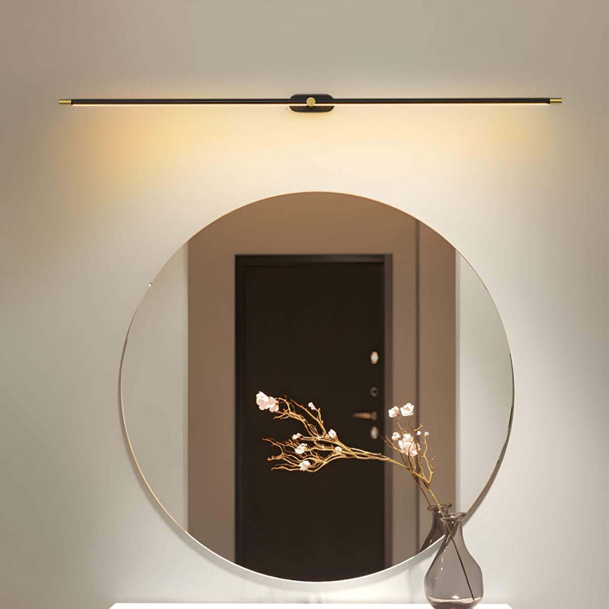 Bathroom Vanity Light Fixtures with Integrated LED Mirror Lighting Bar - Image 14