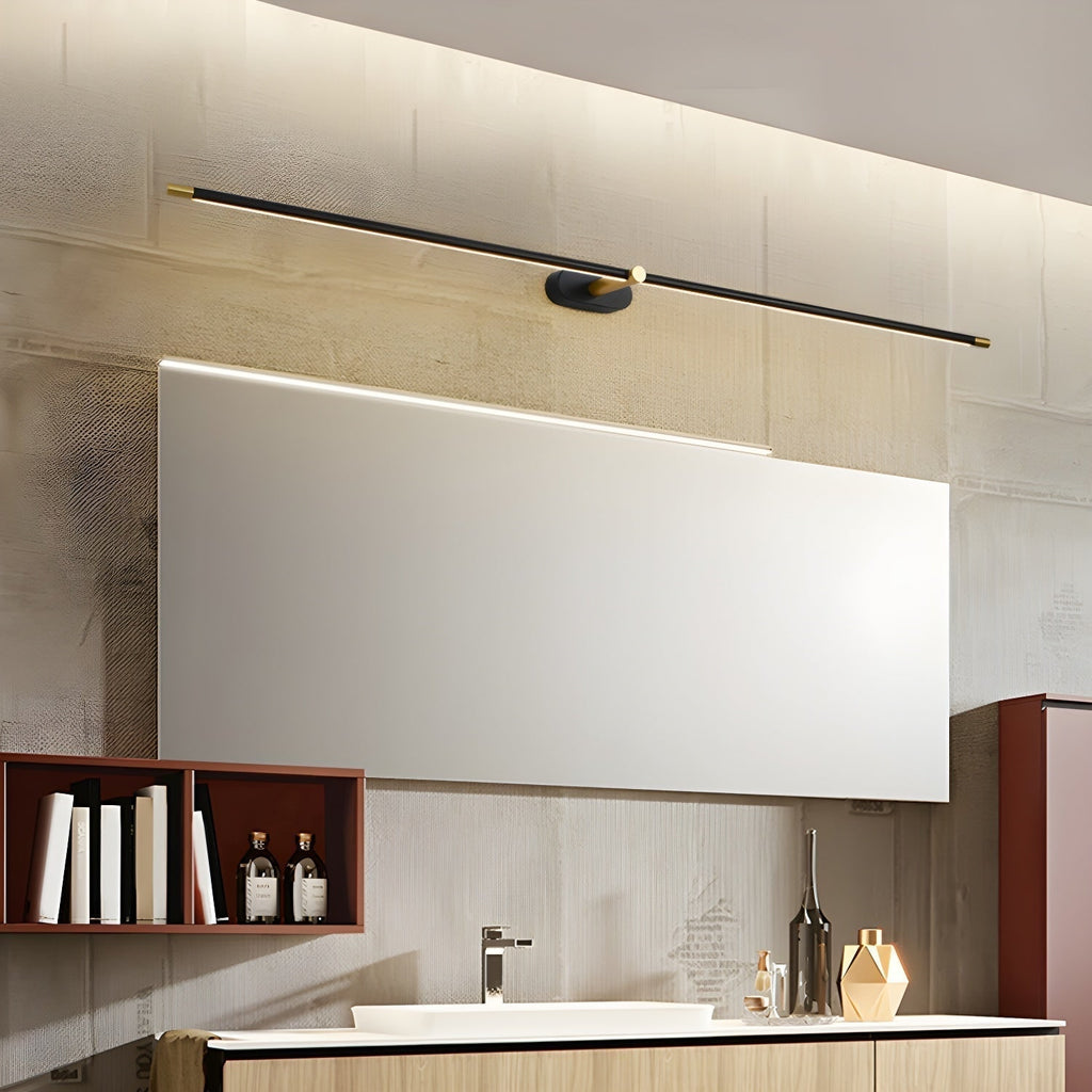 Bathroom Vanity Light Fixtures with Integrated LED Mirror Lighting Bar - Image 2
