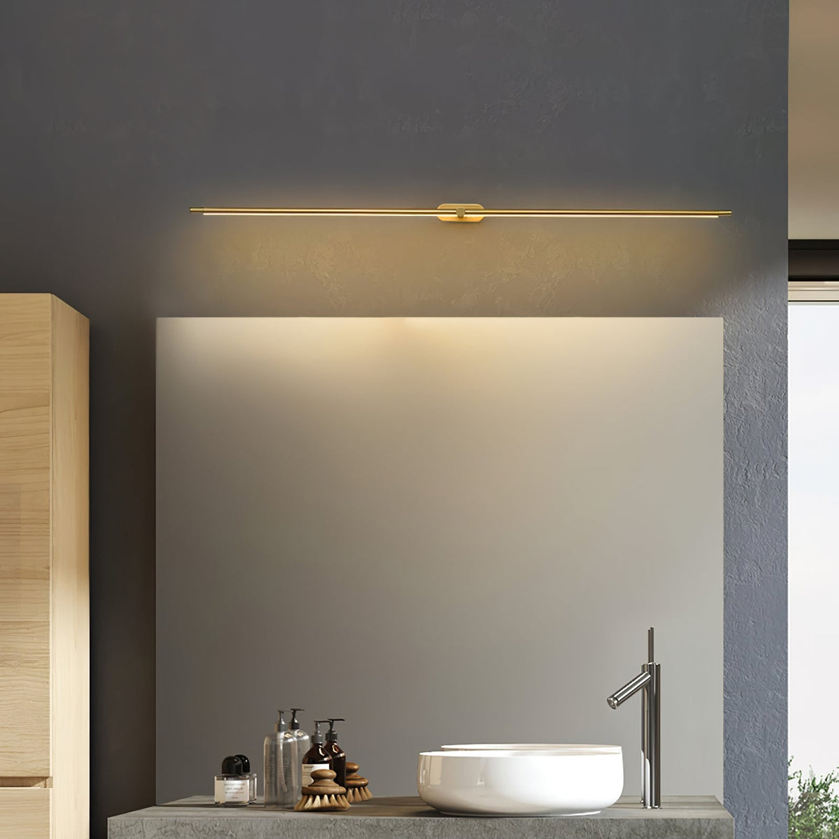 Bathroom Vanity Light Fixtures with Integrated LED Mirror Lighting Bar - Image 23