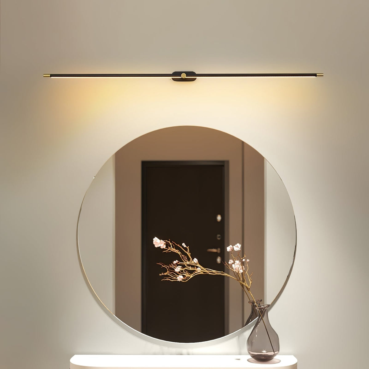 Bathroom Vanity Light Fixtures with Integrated LED Mirror Lighting Bar - Image 27