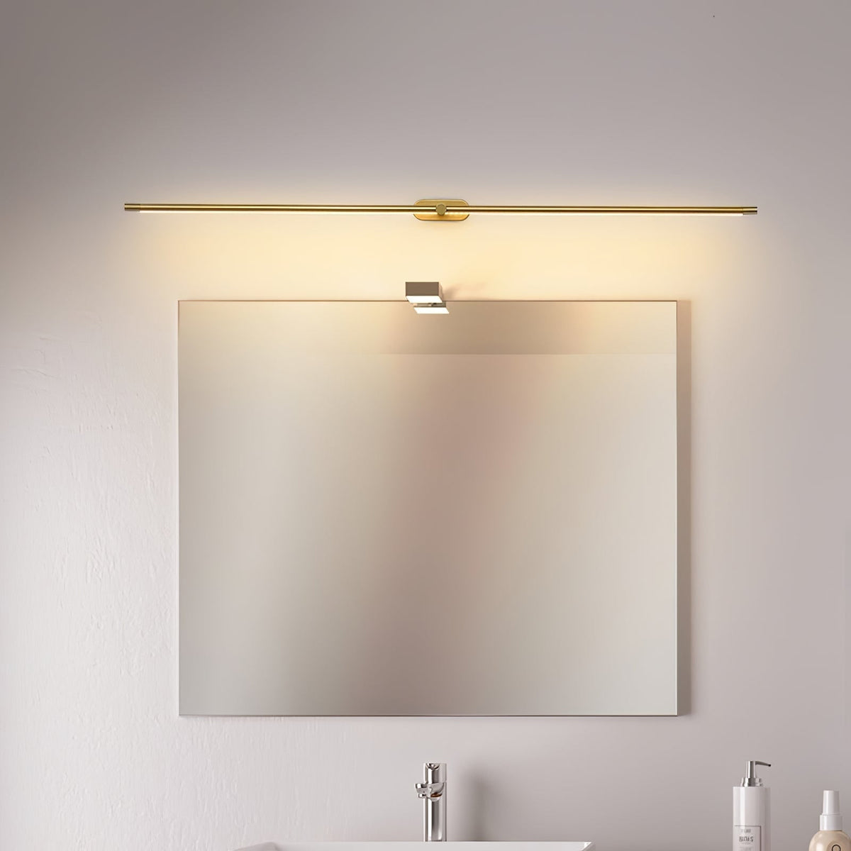 Bathroom Vanity Light Fixtures with Integrated LED Mirror Lighting Bar - Image 32