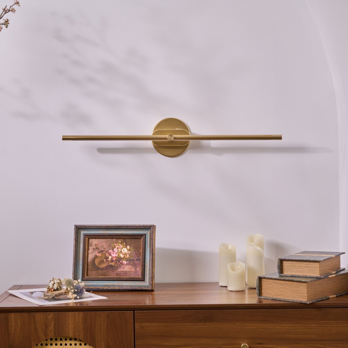 Bathroom Vanity Light Fixtures with Integrated LED Mirror Lighting Bar - Image 6