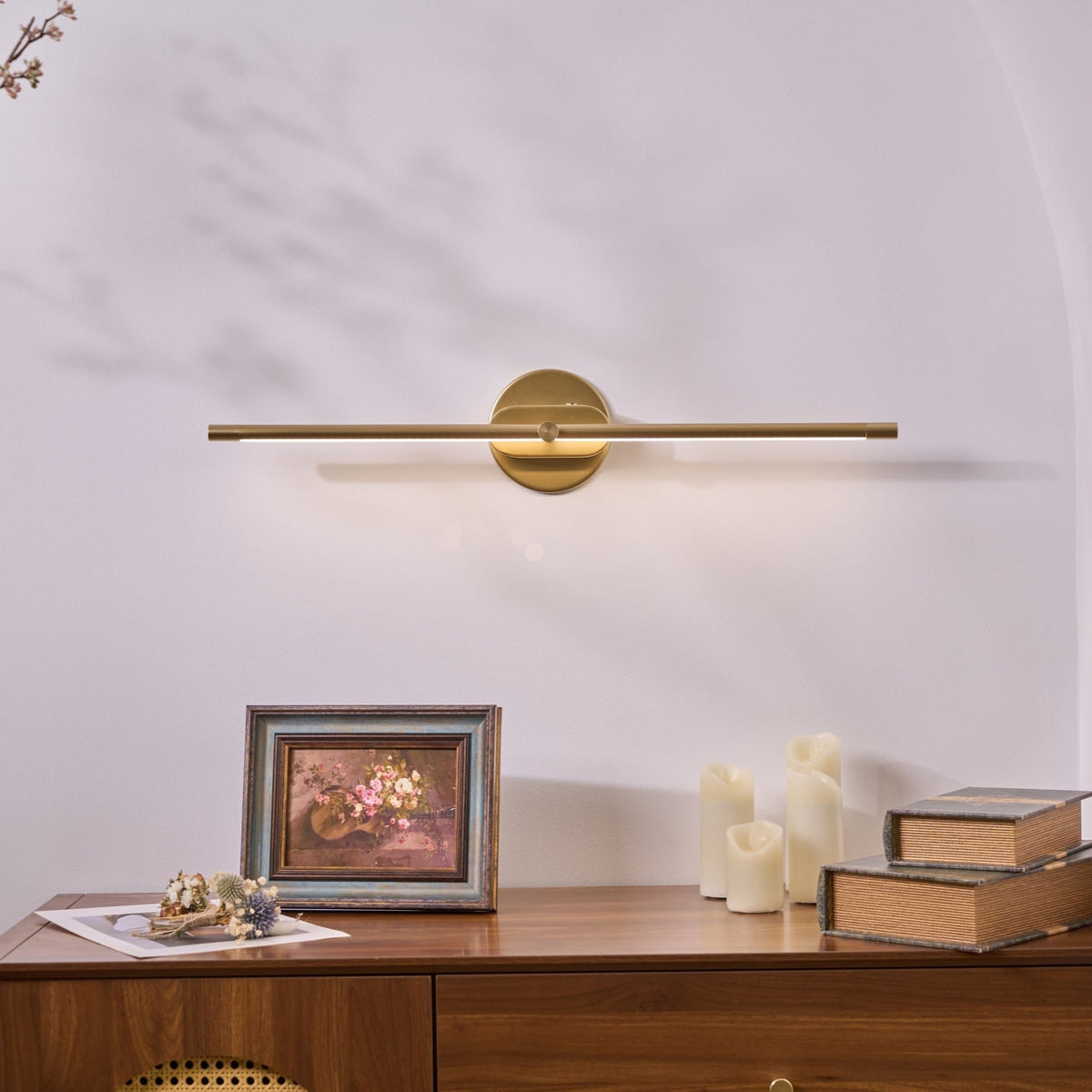 Bathroom Vanity Light Fixtures with Integrated LED Mirror Lighting Bar - Image 7
