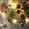Battery Operated LED Christmas Garland Lights with Warm White String and Pine Cones - Image 12