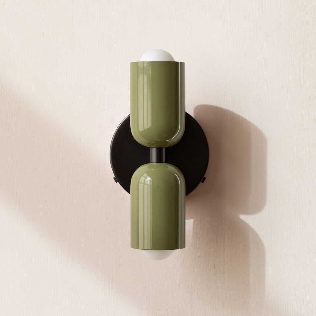 Battery Wall Sconce with Dual Capsule Shades Wireless Operation and Mid Century Modern Design - Image 10