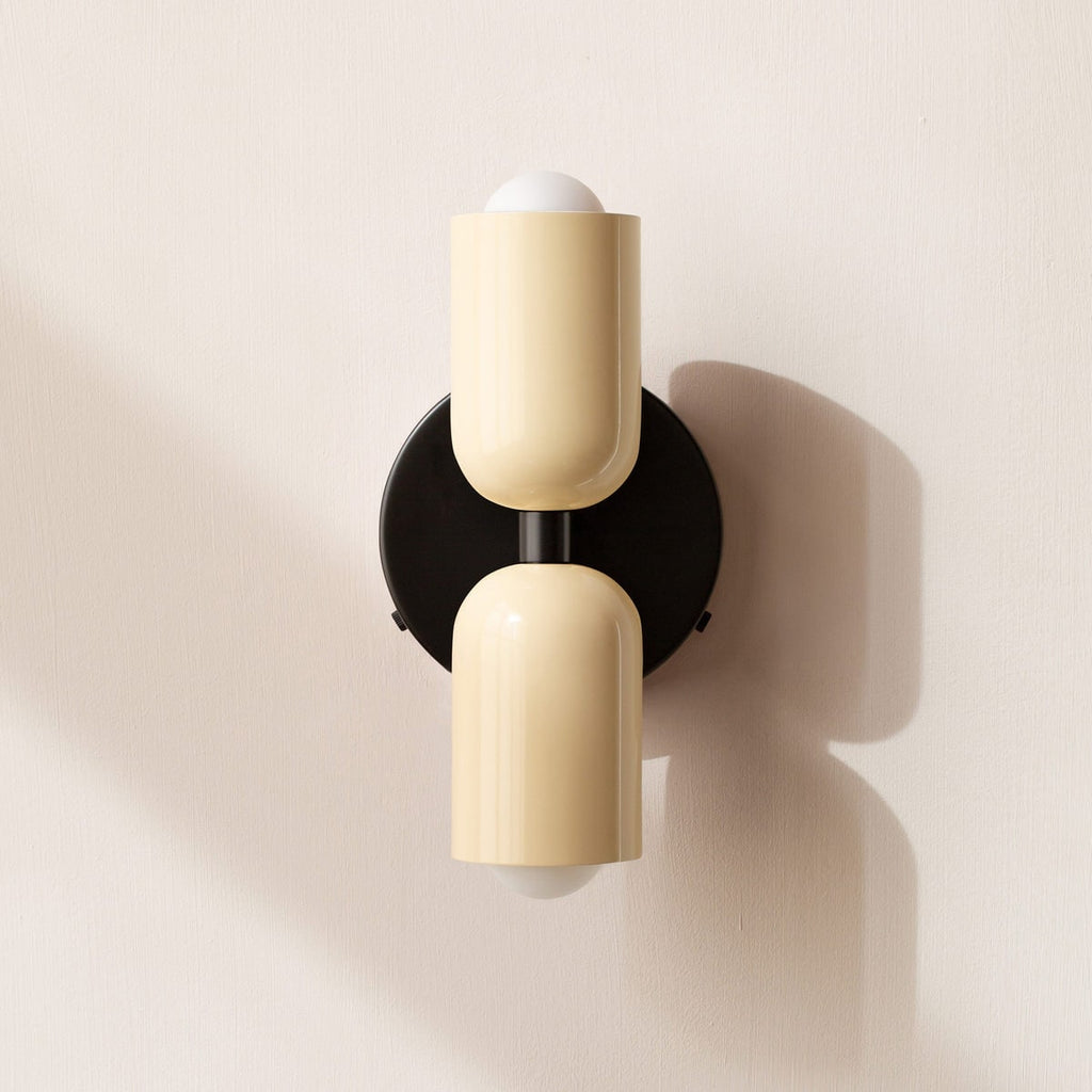 Battery Wall Sconce with Dual Capsule Shades Wireless Operation and Mid Century Modern Design - Image 9