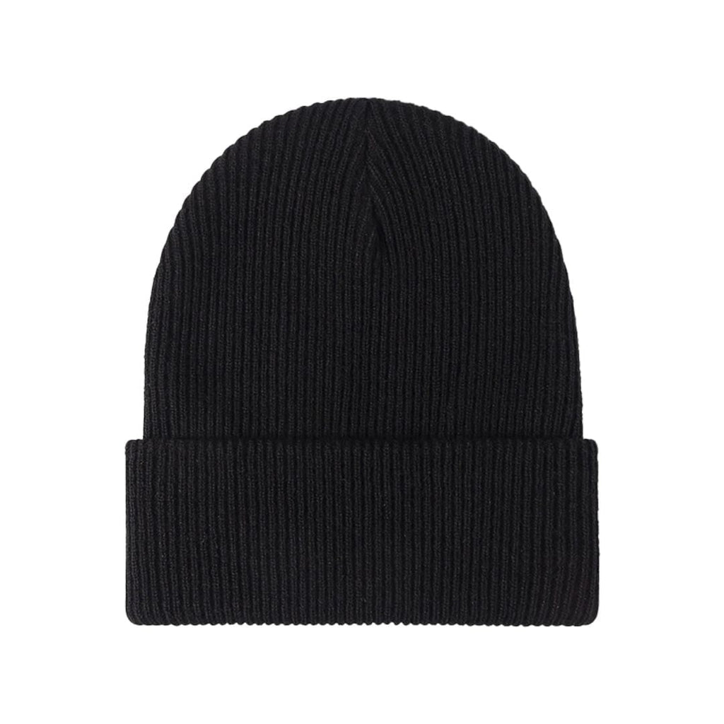 Beanie Hat Winter Knit with Ribbed Folded Cuff Wooly - Image 3