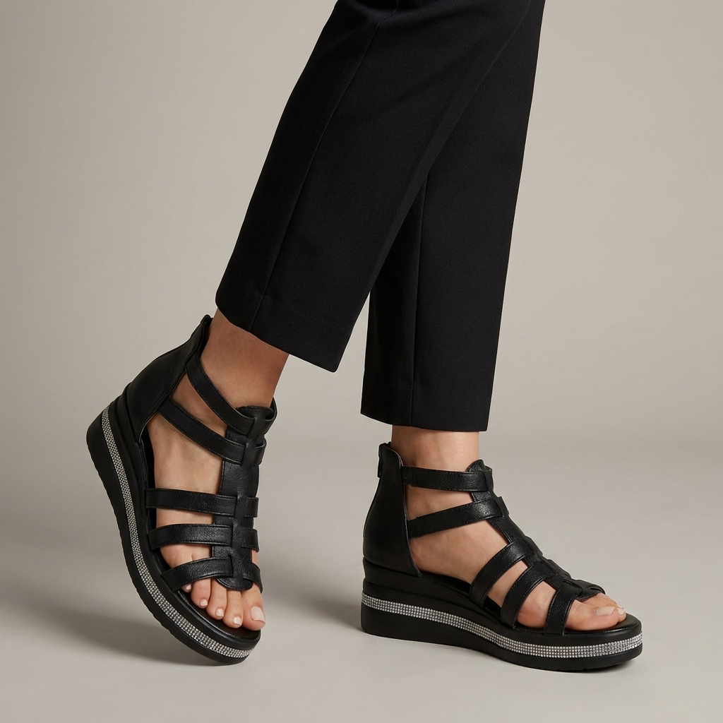 Beatrice | Sandali Ortopedici Donna Strass