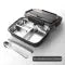 Bento Lunch Box with Stainless Steel Compartments and Airtight Lid with Phone Stand - Image 2