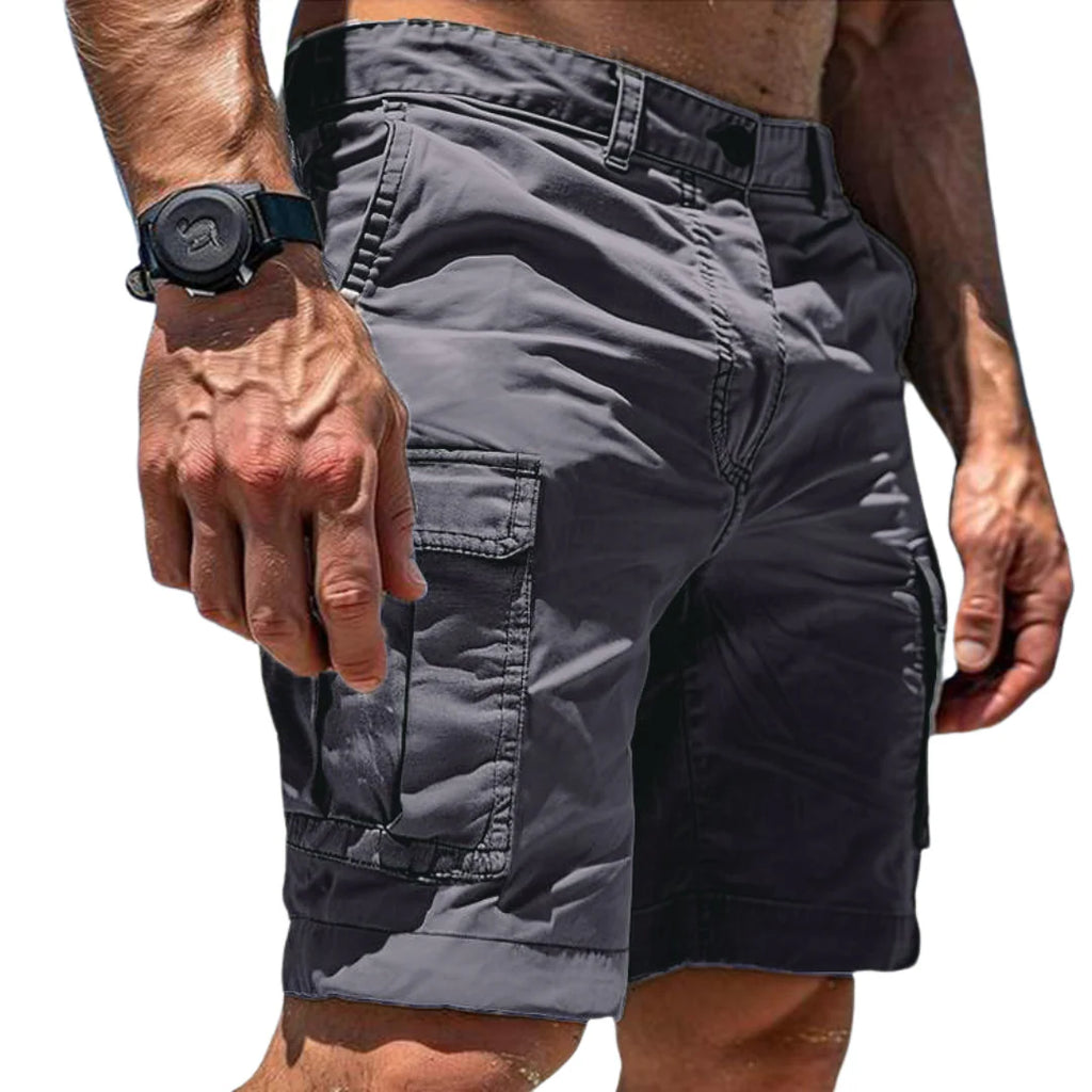 Bianca | Pantaloncini Cargo Grigio