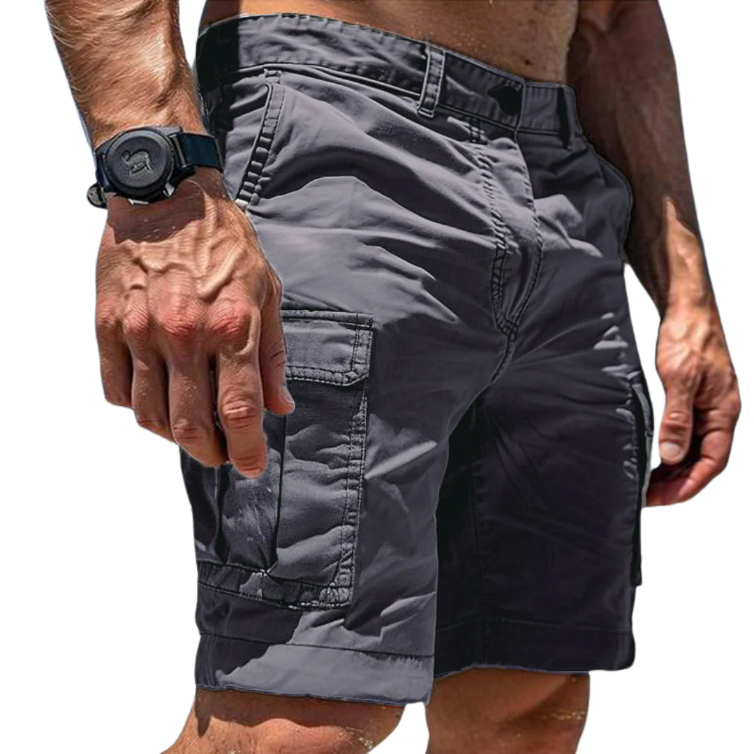 Bianca | Pantaloncini Cargo Grigio