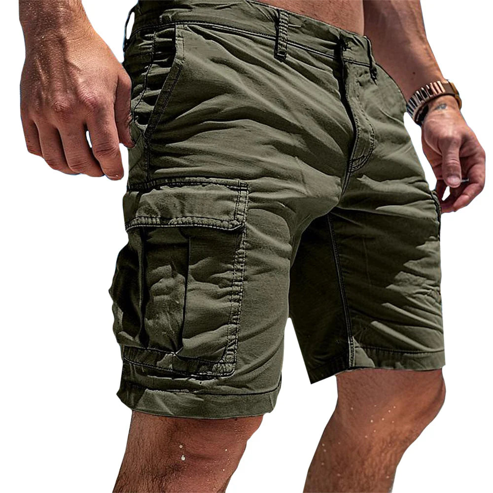 Bianca | Pantaloncini Cargo Verde Scuro
