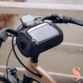 Bike Handlebar Bag with Clear Touchscreen Phone Pocket and Velcro Strap Mount - Image 1