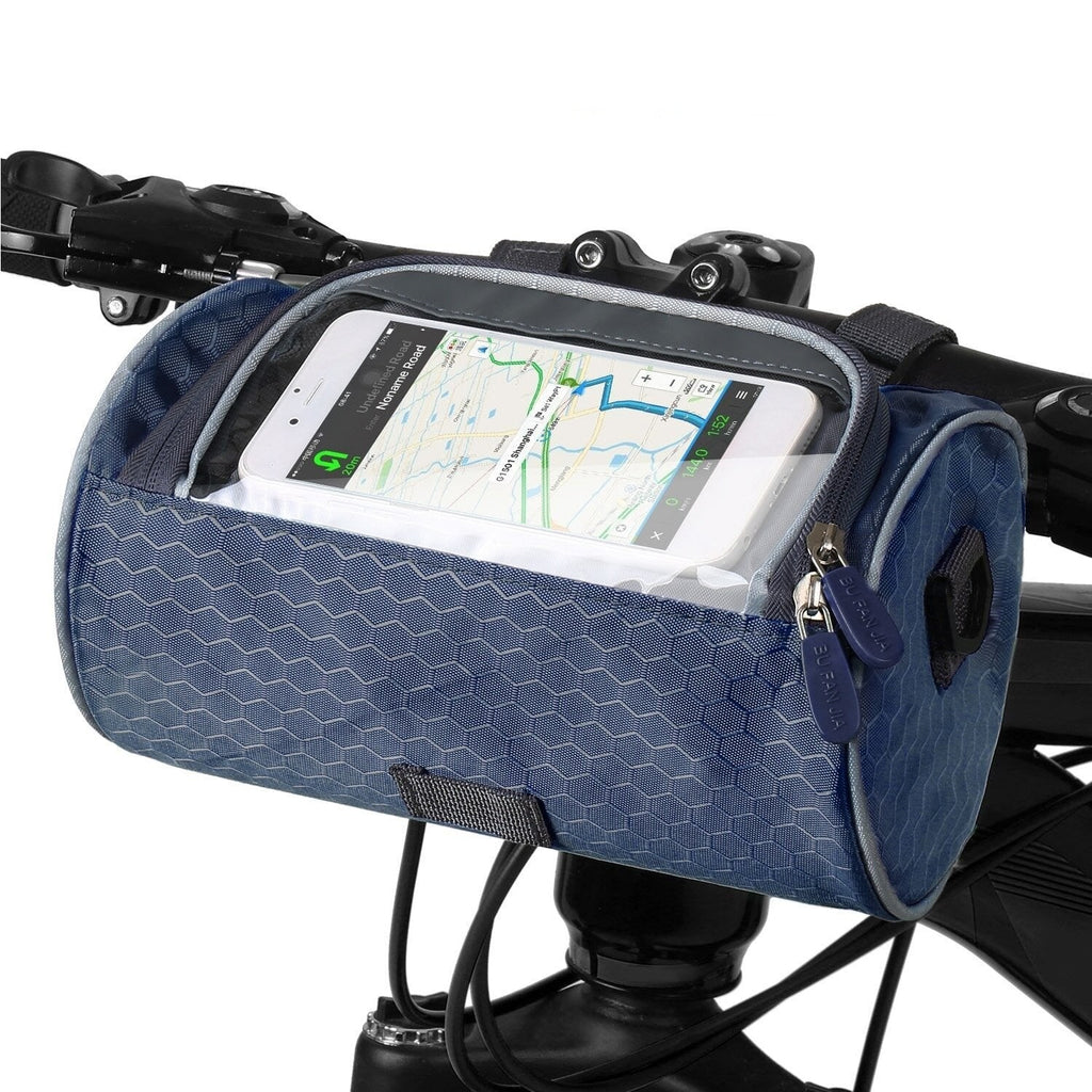 Bike Handlebar Bag with Clear Touchscreen Phone Pocket and Velcro Strap Mount - Image 11