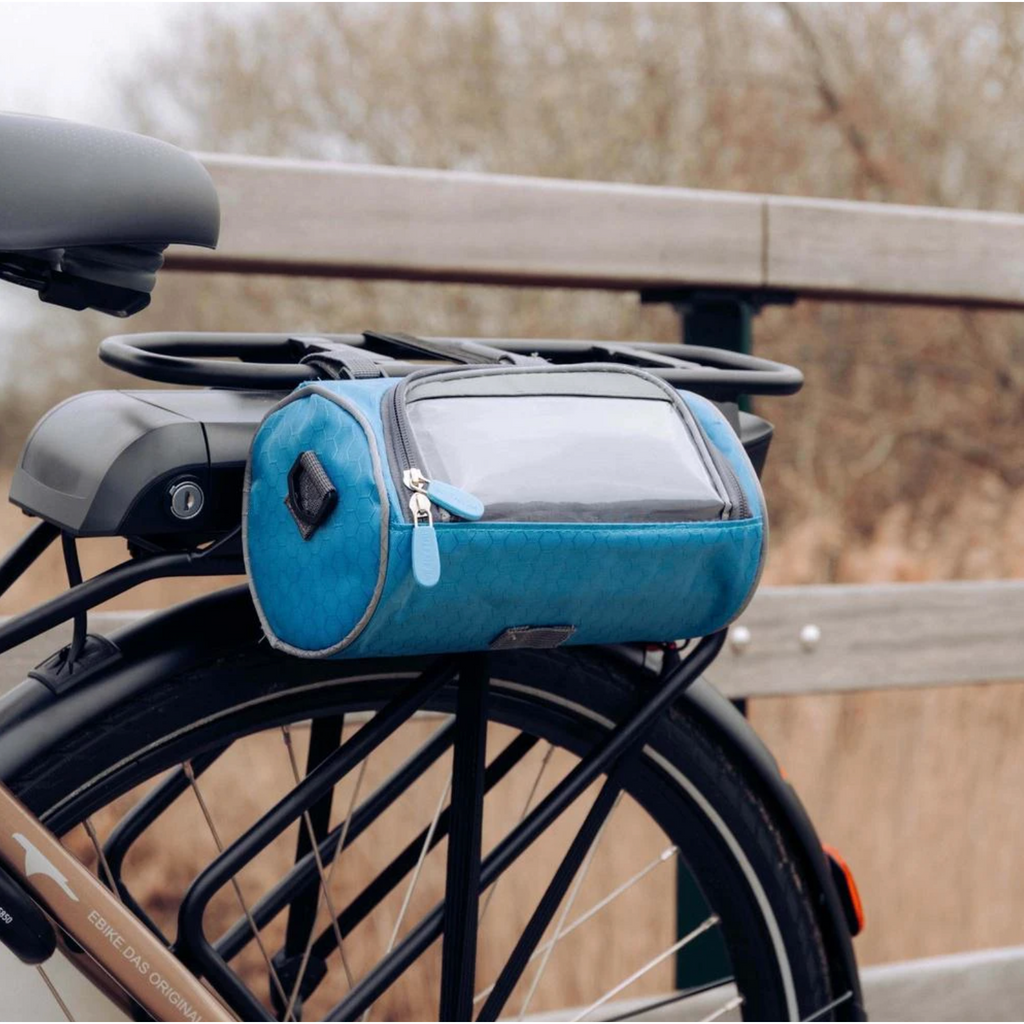 Bike Handlebar Bag with Clear Touchscreen Phone Pocket and Velcro Strap Mount - Image 4