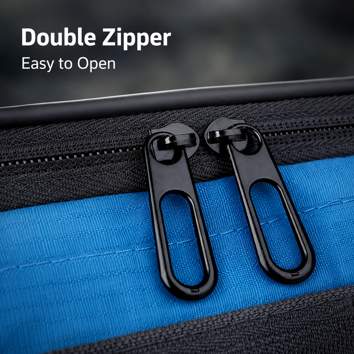 Bike Handlebar Bag with Touchscreen Phone Holder and Zippered Compartment - Image 10