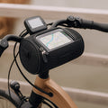 Bike Handlebar Bag with Touchscreen Phone Holder and Zippered Compartment - Image 14
