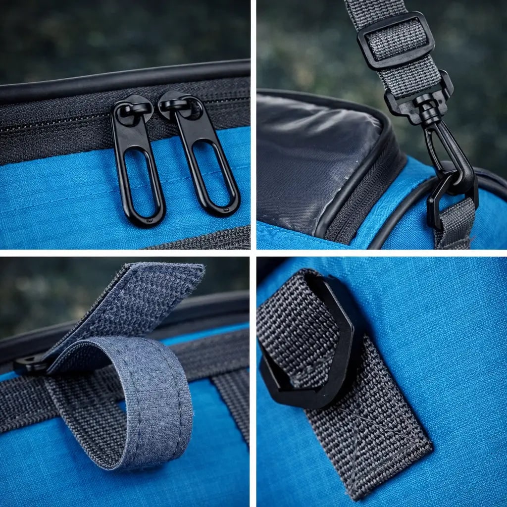 Bike Handlebar Bag with Touchscreen Phone Holder and Zippered Compartment - Image 7