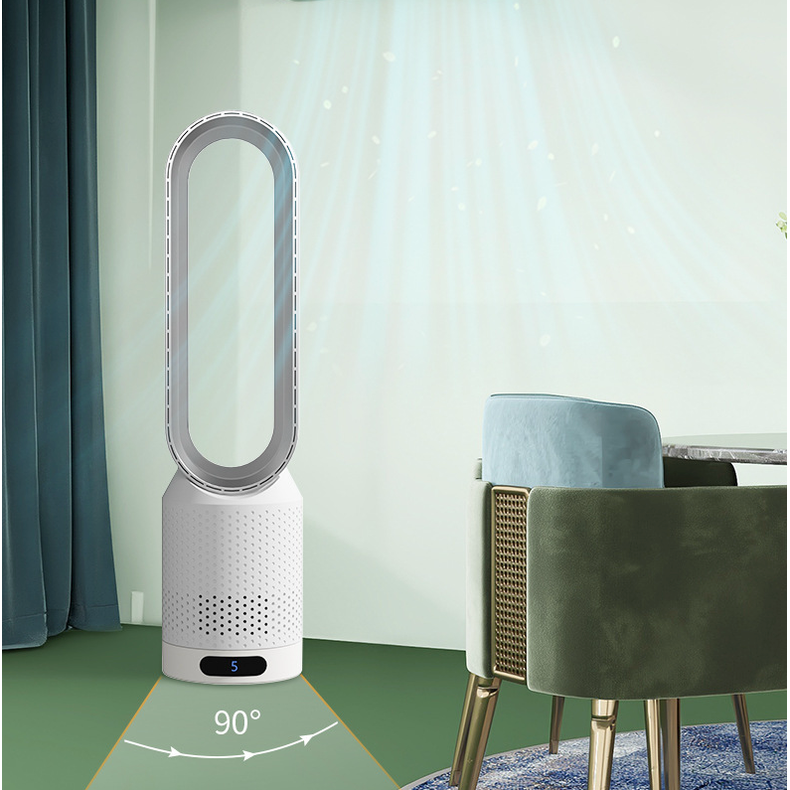 Bladeless Fan with Remote Control Air Purifier and 90-Degree Oscillation Tower - Image 5