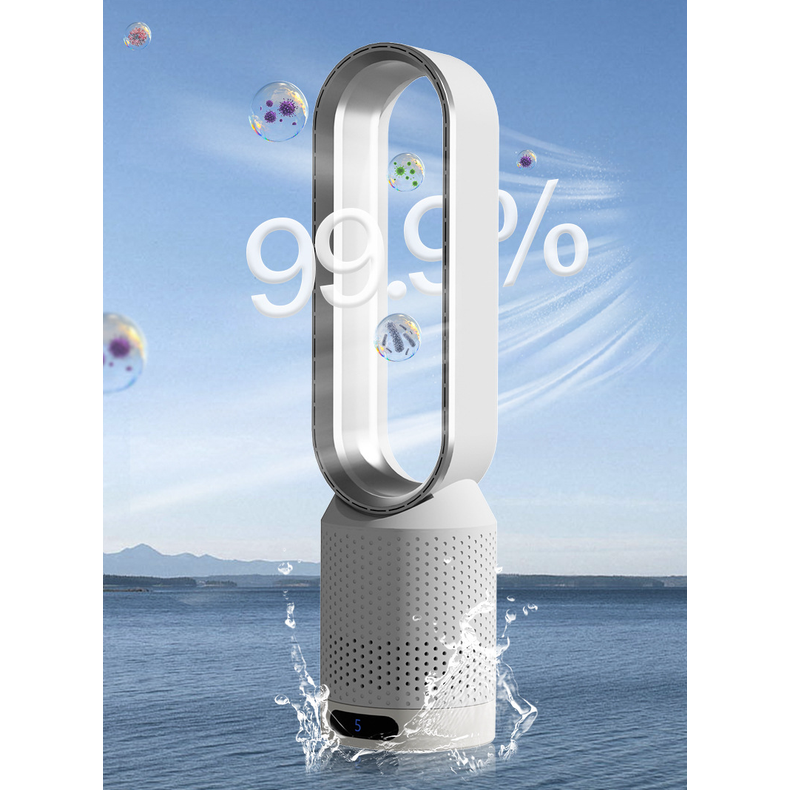 Bladeless Fan with Remote Control Air Purifier and 90-Degree Oscillation Tower - Image 7