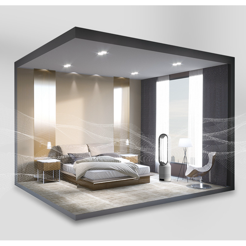 Bladeless Fan with Remote Control Air Purifier and 90-Degree Oscillation Tower - Image 8