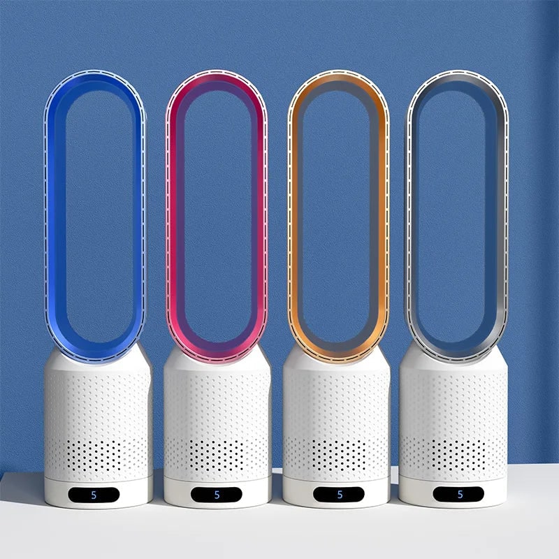 Bladeless Fan with Remote Control Air Purifier and 90-Degree Oscillation Tower - Image 9