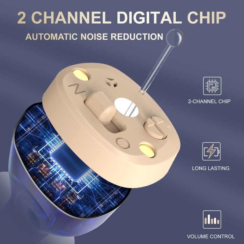 Bluetooth Hearing Aids with Noise Reduction Rechargeable Battery and Behind the Ear Design - Image 8