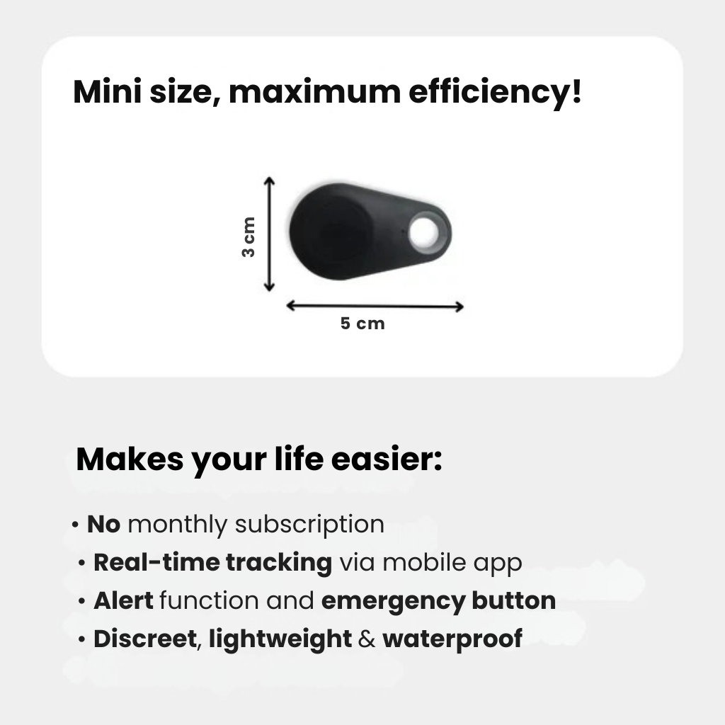 Bluetooth Item Tracker with Keychain Loop Water-Resistant Teardrop Tag - Image 14